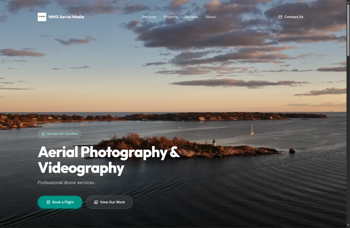 Professional drone operator storefront